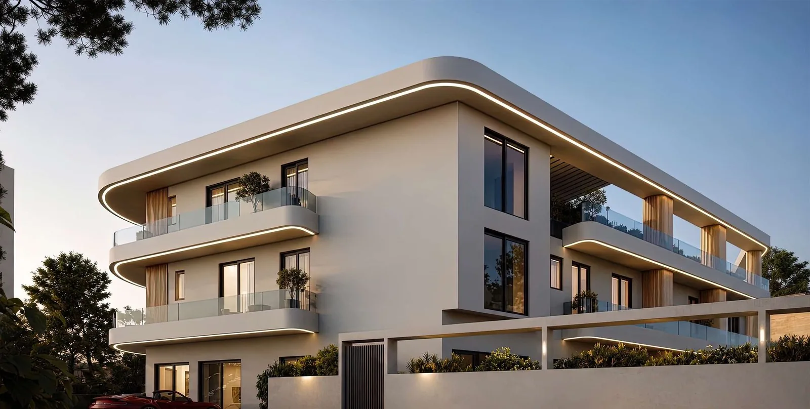 Kato Elliniko Riviera Suites — Dış cephe — köşe perspektifi